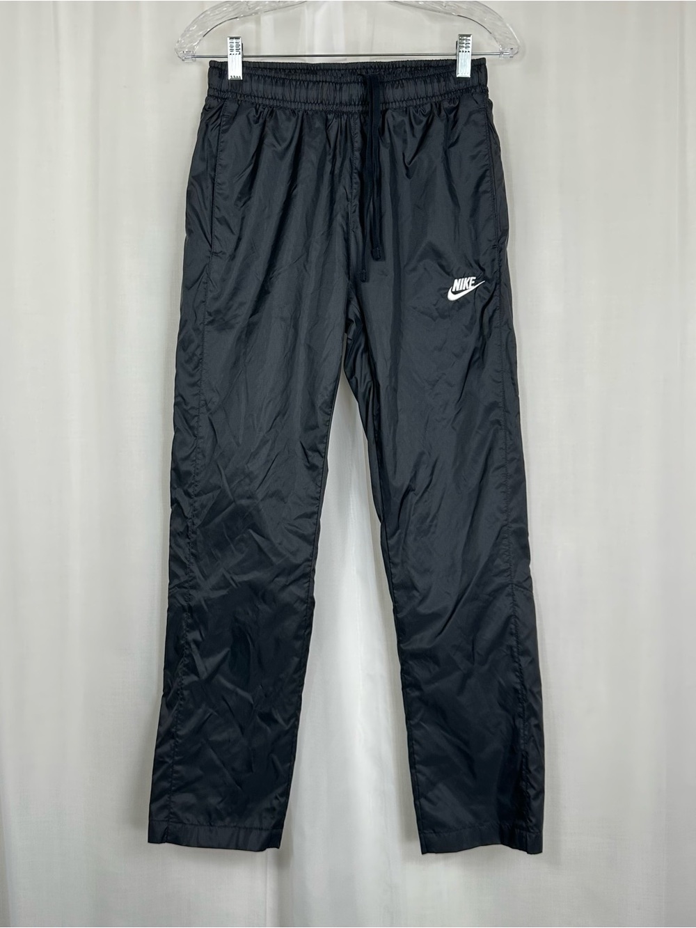 Nike Mens Sportswear Woven Track Pants Black Mesh Lined Activewear 928002-011 XS